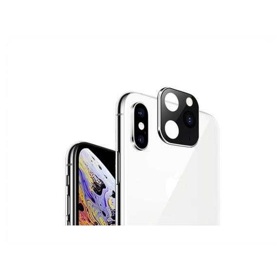 PROTECTOR LENTE DE CAMARA TRASERA PARA IPHONE X/XS/XS MAX PLATA