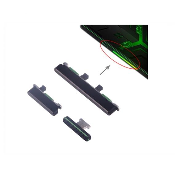 Botones laterales para Xiaomi Black Shark Helo negro