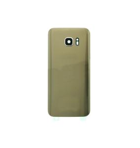 Tapa para Samsung Galaxy S7 dorado con lente