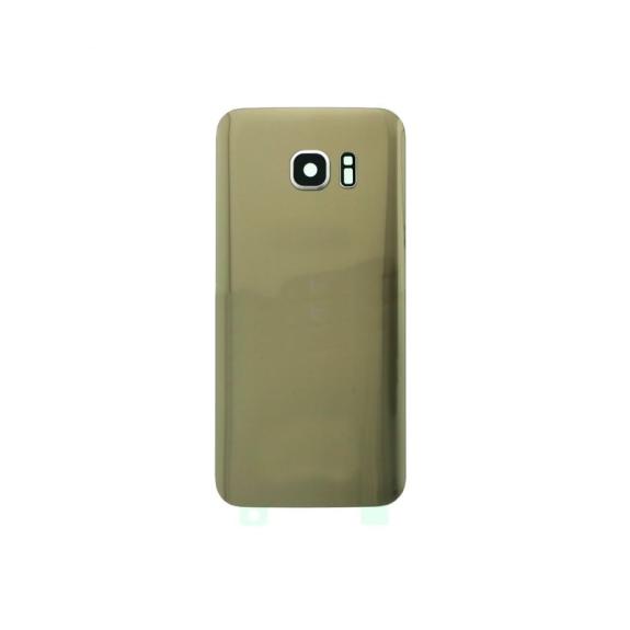 Tapa para Samsung Galaxy S7 dorado con lente