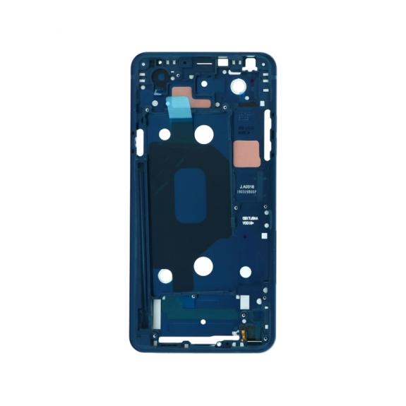 MARCO FRONTAL DE PANTALLA PARA LG Q8 AZUL