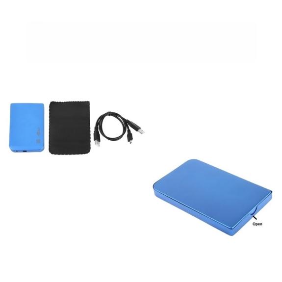 CAJA EXTERNA PARA DISCO DURO HDD 2.0 COLOR AZUL