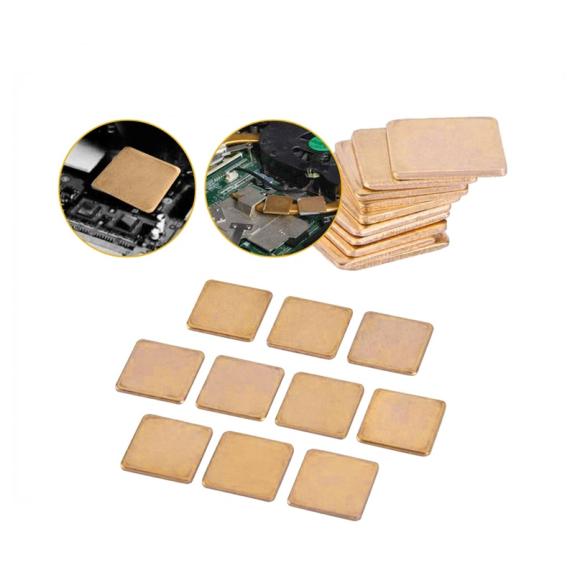 Kit 10 Placas Cobre Disipadoras de Calor para Trabajos PCB