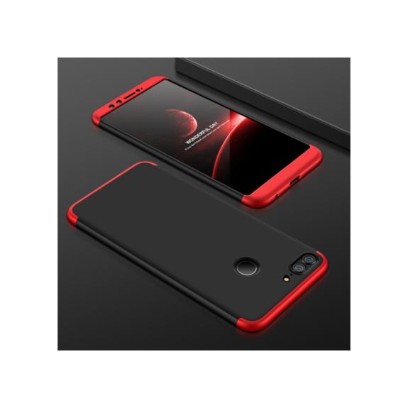 FUNDA CARCASA NEGRO-ROJO GKK PARA HONOR 9 LITE NEGRO