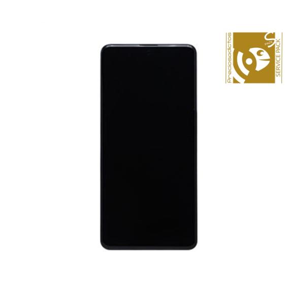 Pantalla para Samsung Galaxy A51 con marco negro SERVICE PACK