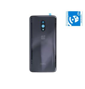 TAPA TRASERA CUBRE BATERIA PARA ONEPLUS 7 NEGRO - GRIS