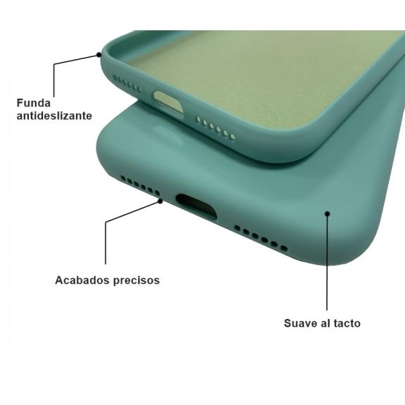 Icoveri Funda de Silicona Antigolpes Verde para iPhone 11