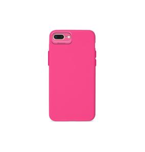 FUNDA DE SILICONA SUAVE COLOR ROSA PARA IPHONE 7 PLUS / 8 PLUS