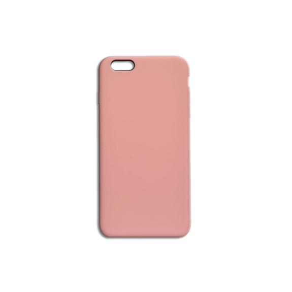 FUNDA DE SILICONA COLOR ROSA CLARO PARA IPHONE 6 PLUS/6S PLUS