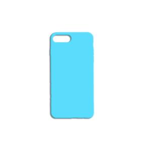 FUNDA DE SILICONA SUAVE COLOR AZUL PARA IPHONE 7 PLUS / 8 PLUS