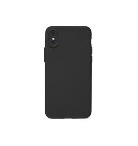 FUNDA CARCASA DE SILICONA SUAVE COLOR NEGRO PARA IPHONE X / XS