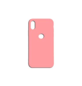 FUNDA CARCASA DE SILICONA SUAVE COLOR ROSA PARA IPHONE XR