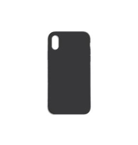 FUNDA CARCASA DE SILICONA SUAVE COLOR NEGRO PARA IPHONE XS MAX