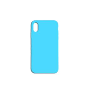 FUNDA CARCASA DE SILICONA SUAVE COLOR AZUL PARA IPHONE XS MAX