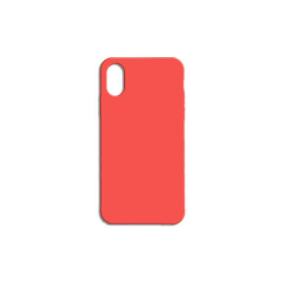 FUNDA CARCASA DE SILICONA SUAVE COLOR ROJO PARA IPHONE XS MAX