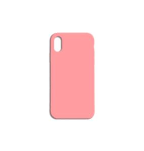 FUNDA CARCASA DE SILICONA SUAVE COLOR ROSA PARA IPHONE XS MAX