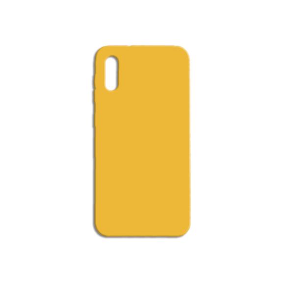 FUNDA DE SILICONA SUAVE COLOR AMARILLO PARA SAMSUNG GALAXY A10