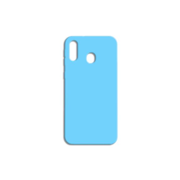 FUNDA DE SILICONA SUAVE COLOR AZUL PARA SAMSUNG GALAXY A20E