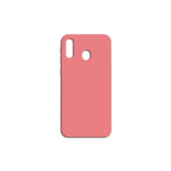 FUNDA DE SILICONA SUAVE COLOR ROSA PARA SAMSUNG GALAXY A20E