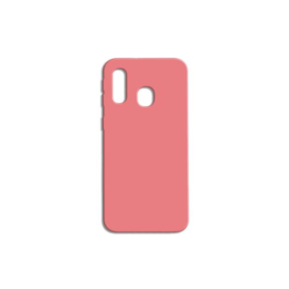 FUNDA DE SILICONA SUAVE COLOR ROSA PARA SAMSUNG GALAXY A40