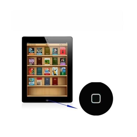 Embellecedor de botón home para iPad 3 / iPad 4 negro