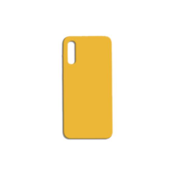 FUNDA DE SILICONA SUAVE COLOR AMARILLO PARA SAMSUNG GALAXY A70