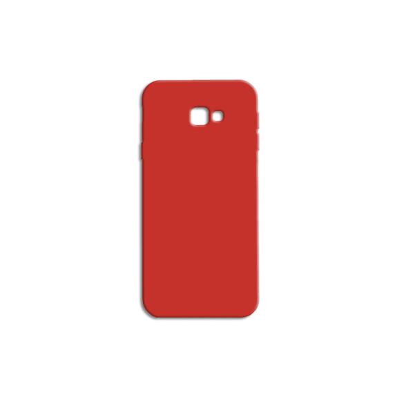 FUNDA DE SILICONA SUAVE COLOR ROJO PARA SAMSUNG GALAXY J4 PLUS