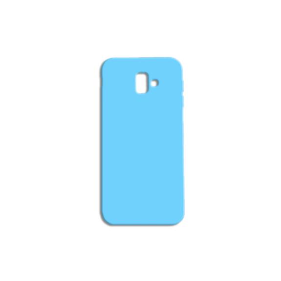 FUNDA DE SILICONA SUAVE COLOR AZUL PARA SAMSUNG GALAXY J6 PLUS