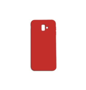 FUNDA DE SILICONA SUAVE COLOR ROJO PARA SAMSUNG GALAXY J6 PLUS