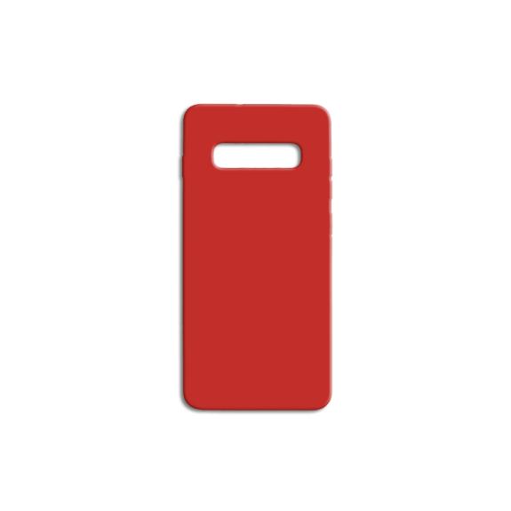 FUNDA DE SILICONA SUAVE COLOR ROJO PARA SAMSUNG GALAXY S10