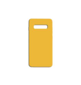 FUNDA DE SILICONA SUAVE COLOR AMARILLO PARA SAMSUNG GALAXY S10