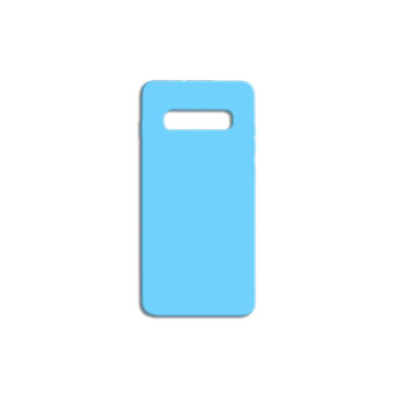 FUNDA DE SILICONA SUAVE COLOR AZUL PARA SAMSUNG GALAXY S10 PLUS