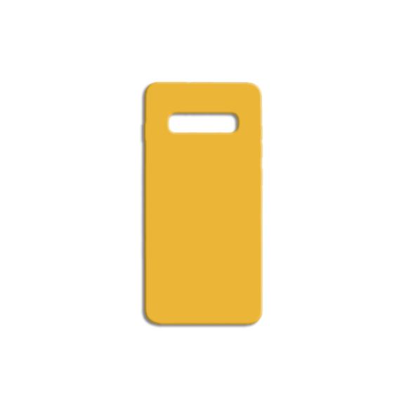 FUNDA SILICONA SUAVE AMARILLO PARA SAMSUNG GALAXY S10 PLUS