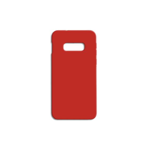 FUNDA DE SILICONA SUAVE COLOR ROJO PARA SAMSUNG GALAXY S10E