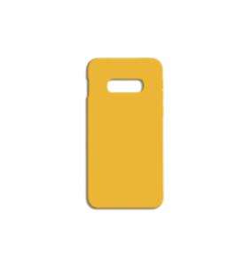 FUNDA DE SILICONA SUAVE COLOR AMARILLO PARA SAMSUNG GALAXY S10E