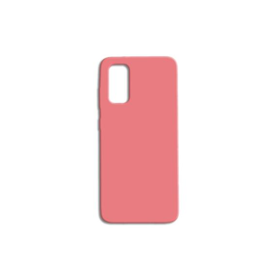 FUNDA DE SILICONA SUAVE COLOR ROSA PARA SAMSUNG GALAXY S20