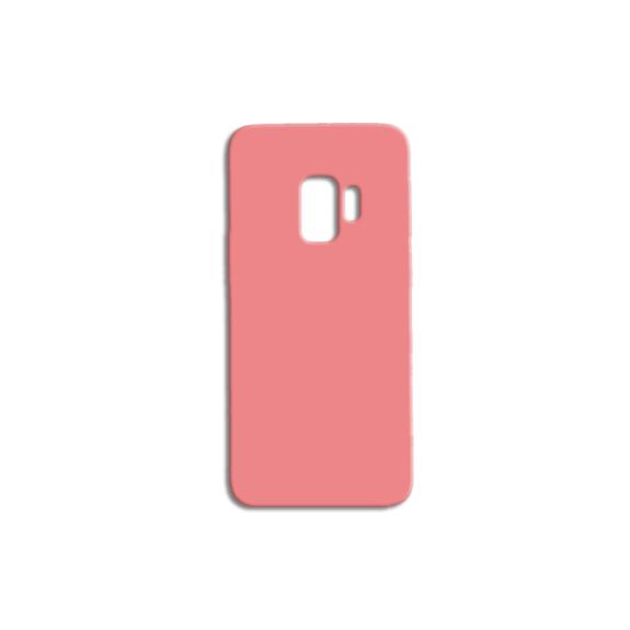 FUNDA DE SILICONA SUAVE COLOR ROSA PARA SAMSUNG GALAXY S9