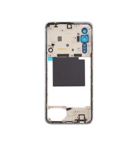 Central frame with buttons and lens for realme x2 white