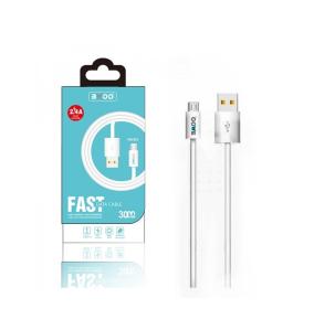 CHARGER AND DATA CABLE WITH USB TO MICRO USB CONNECTOR WHITE