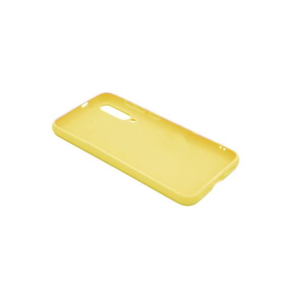 FUNDA DE SILICONA SUAVE COLOR AMARILLO PARA XIAOMI MI 9 SE