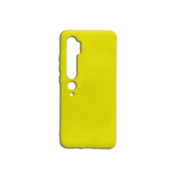 FUNDA SILICONA AMARILLO PARA XIAOMI MI NOTE 10 / NOTE 10 PRO