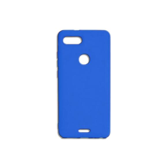 FUNDA DE SILICONA SUAVE AZUL PARA XIAOMI REDMI 6 / REDMI 6A