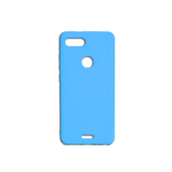 FUNDA DE SILICONA COLOR AZUL TURQUESA PARA XIAOMI REDMI6/REDMI6A