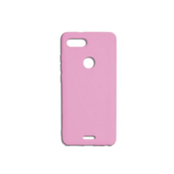 FUNDA DE SILICONA SUAVE ROSA PARA XIAOMI REDMI 6 / REDMI 6A