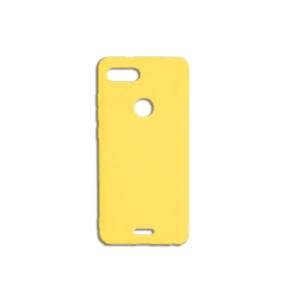 FUNDA DE SILICONA COLOR AMARILLO PARA XIAOMI REDMI 6/REDMI 6A