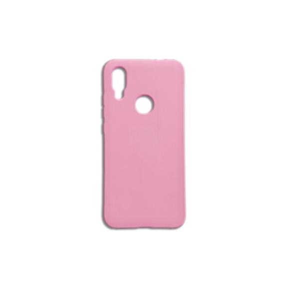 FUNDA CARCASA DE SILICONA SUAVE COLOR ROSA PARA XIAOMI REDMI 7