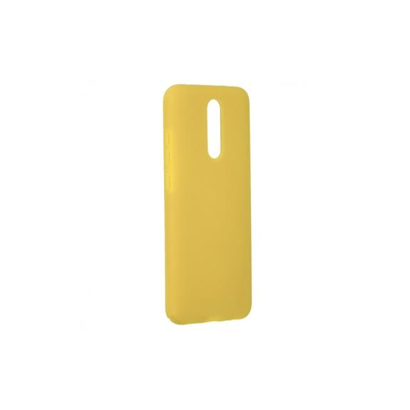 FUNDA DE SILICONA SUAVE COLOR AMARILLO PARA XIAOMI REDMI 8A