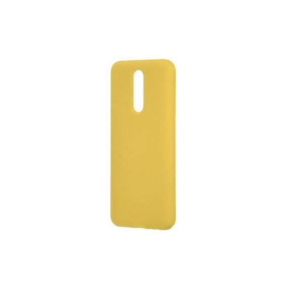 FUNDA DE SILICONA SUAVE COLOR AMARILLO PARA XIAOMI REDMI 8A