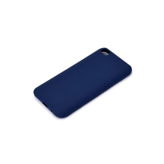 FUNDA DE SILICONA SUAVE COLOR AZUL OSCURO PARA XIAOMI REDMI GO