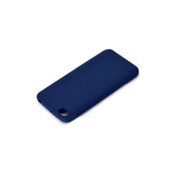 FUNDA DE SILICONA SUAVE COLOR AZUL OSCURO PARA XIAOMI REDMI GO